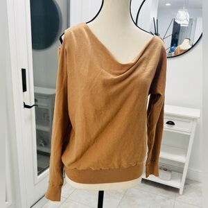 Allison Joy Camel Cut Out Pullover